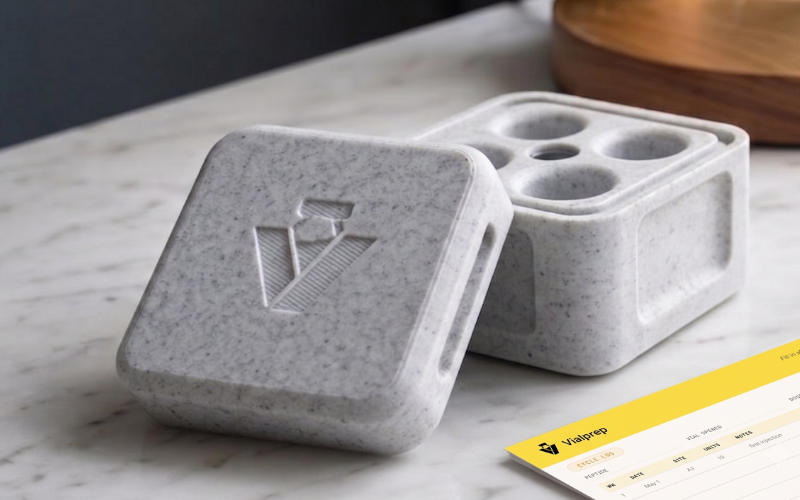 Vial storage box
